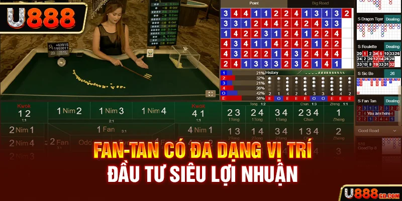 Fantan - Tựa Game Sòng Bạc Cực Phẩm Dành Cho Newbies Fan-tan có đa dạng vị trí đầu tư siêu lợi nhuận